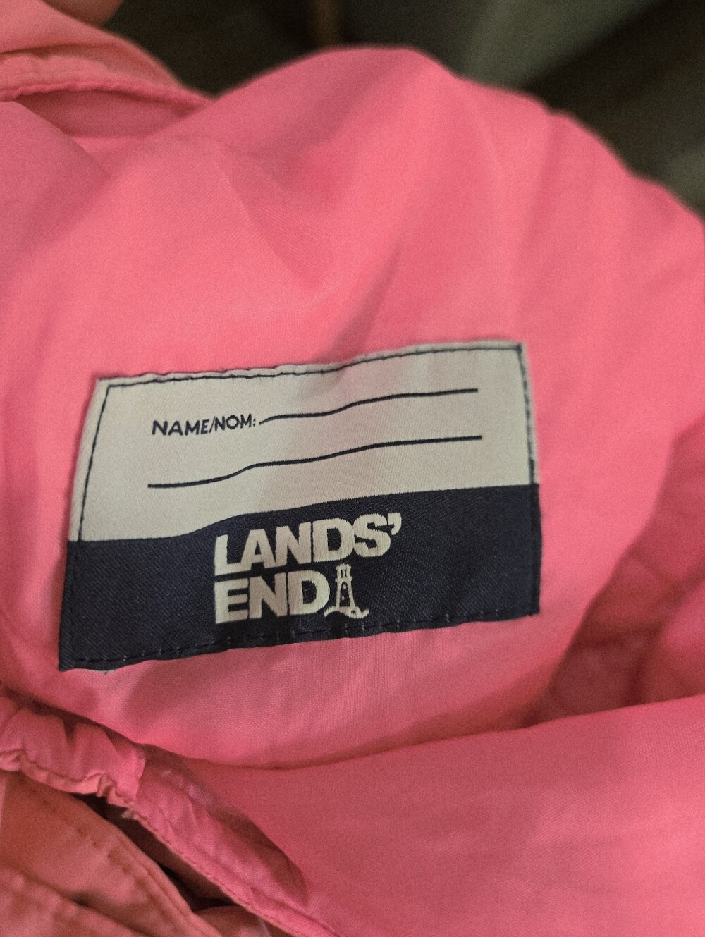Lands' End Kids Pink Insulated Snow Bib Overalls snowsuit XL 14-16 - Picture 4 of 6